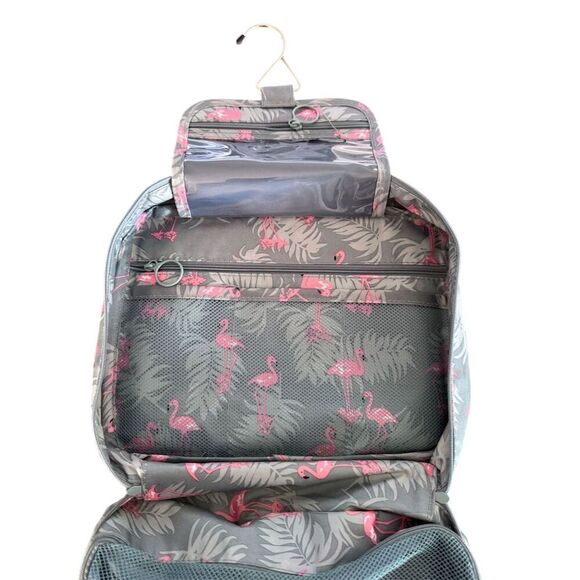 Narwey Cute Flamingo Makeup Bag Travel Organizer Multicolor Waterproof - Picture 10 of 14